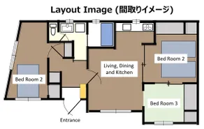 A private apartment perfect for families or group trips. The price is the same for rentals of up to 6 people. 3 bedrooms, Kumamoto Castle,... - Image 2