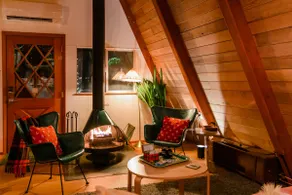 A-Frame, Hot Tub, EV Charge, Lake Access, King Bed - Image 2