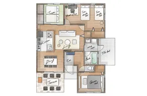 Spacious 100-square-meter bungalow for rent. Comfortable villa with soft water, built 2 years ago, and a terrace with a BBQ. - Image 2