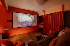 View of the sea, fireworks, and city. Entire 3 bedroom small hotel for rent to one group - Image 5