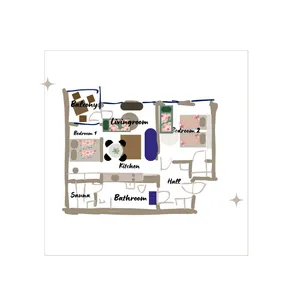 2BR Sauna Apartment for 6–7 Guests – Jätkäsaari - Image 5
