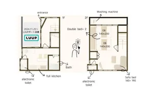 9-minute walk from Kobe Station | 1DK private house | Wi-Fi available | 10-minute walk from Harborland | Maximum 5 people | MK700 - Image 4