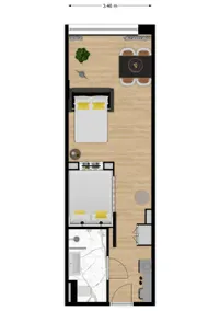 Cityden | Studio XL for Four Persons | Aparthotel - Image 5