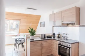 NEU Deluxe Suite Münsterblick, Maisonette, Kingsize Bett, Küche, Netflix, Aussicht, E-Kamin - Image 5