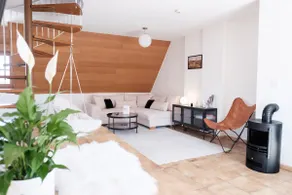 NEU Deluxe Suite Münsterblick, Maisonette, Kingsize Bett, Küche, Netflix, Aussicht, E-Kamin - Image 4
