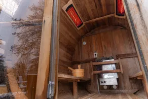 Wooded Circle - Barrel sauna, hot tub, fire pit - Image 5