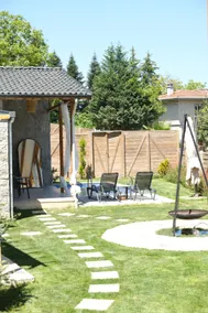 1+1 Bougainvillea Stone House with Garden and Heated Pool - Image 3