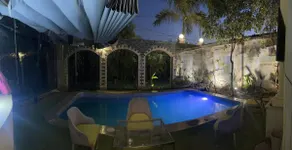 modern villa with coverable warm pool sheik zayed compound - Image 2