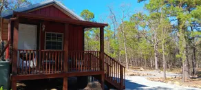 Little red cabin in the peaceful forest - Image 3