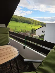 Apartment Manu near Basel-balcony-kitchen-aircon - Image 2
