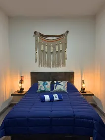 Spacious loft with double bed and ocean view balcony - Image 3