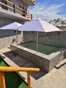 Spacious loft with double bed and ocean view balcony - Image 5