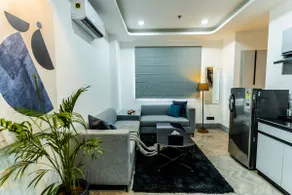 Elegant Luxury 1BHK w/ Private Balcony Retreat - Image 2
