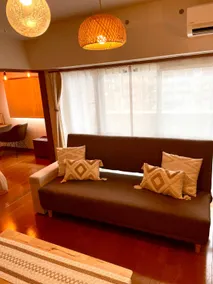 5-minute walk from Kagoshima Chuo Station / Relaxing room with a bohemian style / Spacious 40 m² / Up to 6 people - Image 4