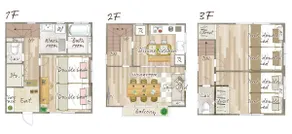 3LDK, can accommodate up to 13 people! Shinjuku is just one train ride away, convenient transportation! Direct bus service to Narita and Haneda! - Image 5