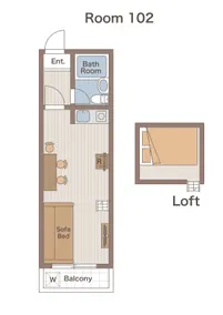 Monthly/25 minutes to Shinjuku/Up to 3 people/21 ㎡/11 minutes on foot from the nearest station/Free parking/Long-term stay discount - Image 5