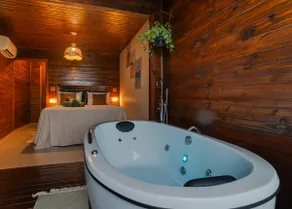 Romantic cabin with sea view, heated spa+fireplace - Image 3