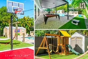 Fun Oasis Getaway Pool, BBQ, Games and More L77 - Image 2