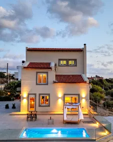 Aurora Heraklion Seasons Villa- Sea Pool Fireplace - Image 2