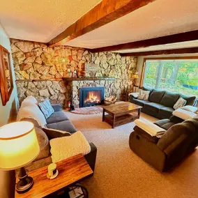 Lakefront cabin, woodburning fireplace, bar, AC. - Image 4