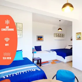 Paralia Paradise, Lithi studio, sea view - Image 3