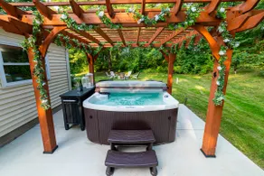 Rugged Luxe: Hot tub; and (Summertime) Party Barn - Image 5