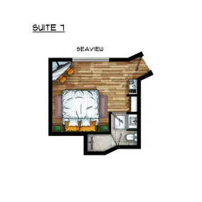 Suite 7 • Stylish • Seaview from Bed • Walk to Sea - Image 5