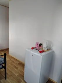 Bedroom with shower, toilet, fridge, microwave on the ground floor. - Image 5