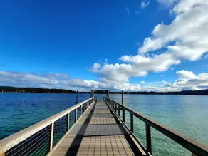 Beachfront cabin, dock, water views - Image 5