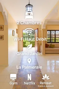 Bright fitness home with garden in the palm grove! - Image 4