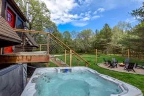 Near Dells! Secluded A-Frame! Fire Pit! Hot Tub! - Image 3