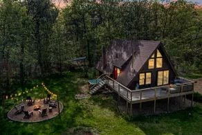 Near Dells! Secluded A-Frame! Fire Pit! Hot Tub! - Image 2