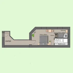 Apartment by the cathedral for 3 guests - Image 2