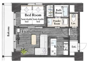 8th floor 1LDK overlooking Mt. Moiwa | 5-minute walk from Nishi 18-chome | Family friendly | A place to travel as if you were living there - Image 4