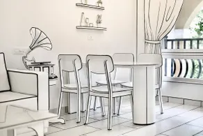 Goa’s First 2D style Airbnb | Black & White Studio - Image 3