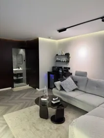 Modern 1BR w/ Comfy Sofa Lounge 75” - Image 5