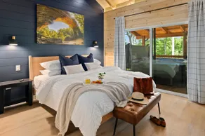 New 4-King Cabin w/ Hot Tub, Fire Pit & Cave View - Image 3