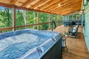 New 4-King Cabin w/ Hot Tub, Fire Pit & Cave View - Image 2