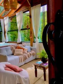 Bird Garden Cabin with Hydro Fireplace in StoAmaro - Image 4