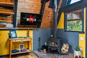 Cozy A-Frame Escape~Hot Tub~Firepit~Backyard Dream - Image 2