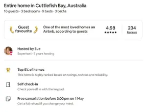 Cuttlefish Bay Cottage | Australia View | Luxury - Image 4