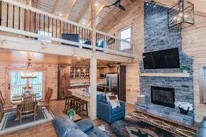 Spacious Log Cabin Nestled on a Private Wooded Lot - Image 2