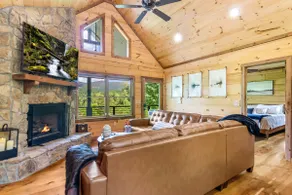 Romantic Mountain Cabin Near Blue Ridge with Hot Tub, Fireplace, Paved Road - Image 3