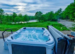 River Views | Private Hot Tub | The Willow Cabin - Image 3