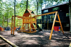 Poconos Family Retreat | Hot tub Playground Arcade - Image 3