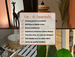 Le Jacaranda - Suite africaine - Sauna & Netflix - Image 3