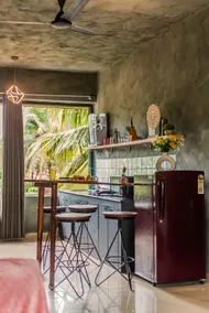 Aesthetic 2BHK | Walkin Vagator Beach | Pool View - Image 3