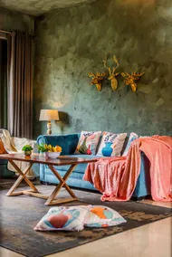 Aesthetic 2BHK | Walkin Vagator Beach | Pool View - Image 2