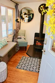 lakefront cabin with boats, sauna, hot tub, fire pits, trails, fishing gear - Image 3