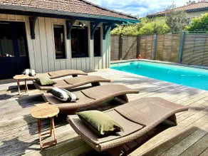 Luksus villa med opvarmet pool og aircondition i Cap Ferret, direkte klit placering - Image 2